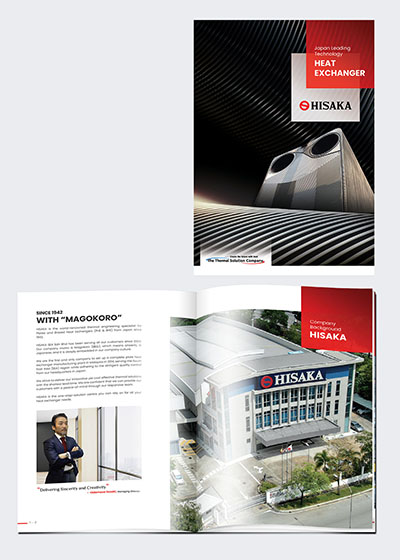 Company profile design for Hisaka Malaysia - Henz Studio